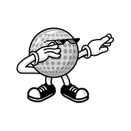 Golfball-Maskottchen der Golfschule Linz